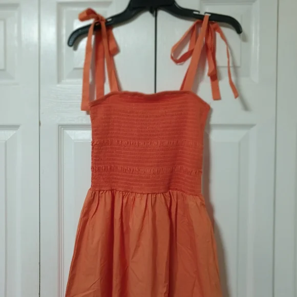 COS Tie Strap Smocked Dress - Picture 2 of 6